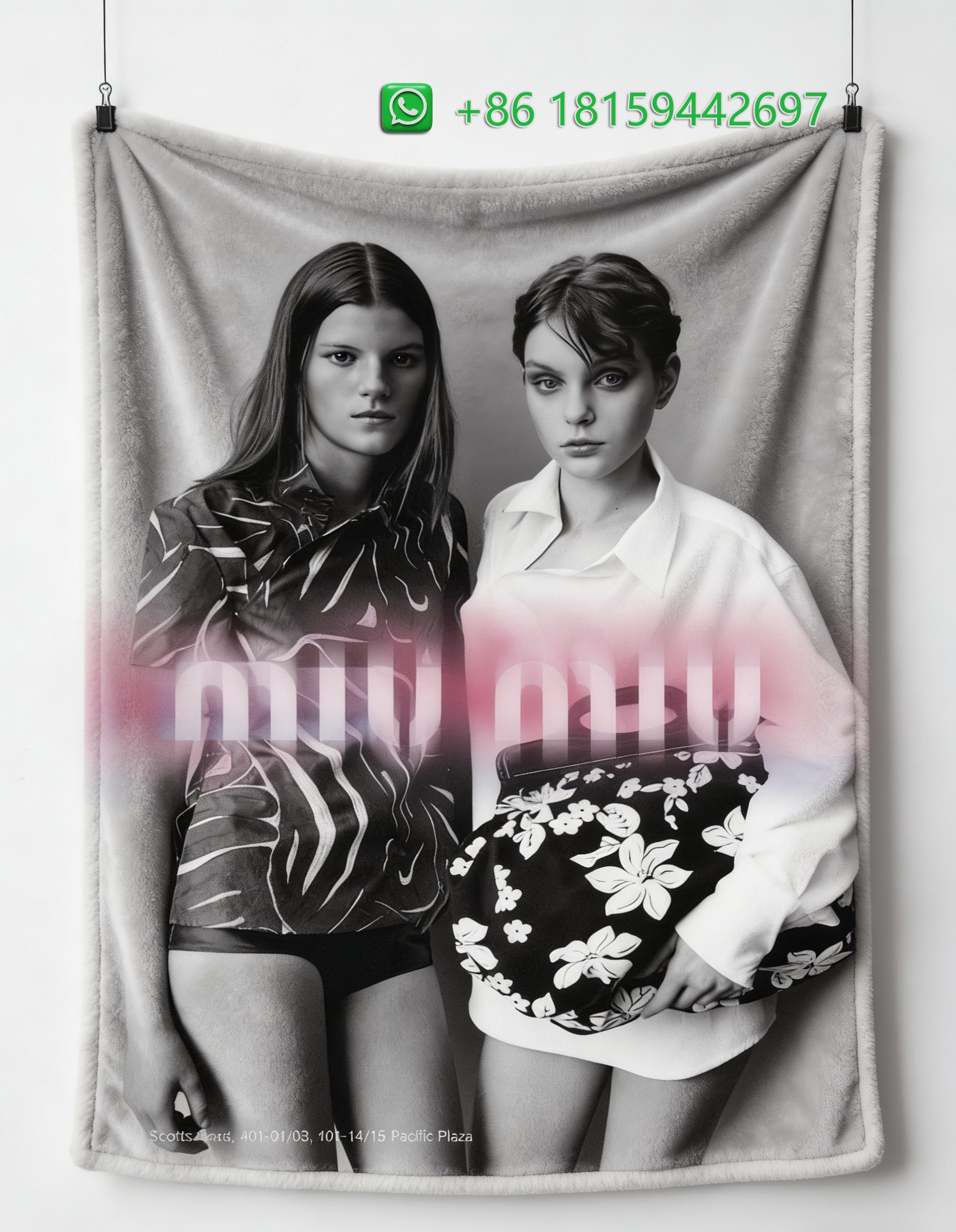 Miumiu Throw Blankets
